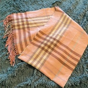 EUC 100% Cashmere Plaid Scarf